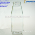 350ml Factory supply high quality clear empty food grade glass beverage bottles wholesale